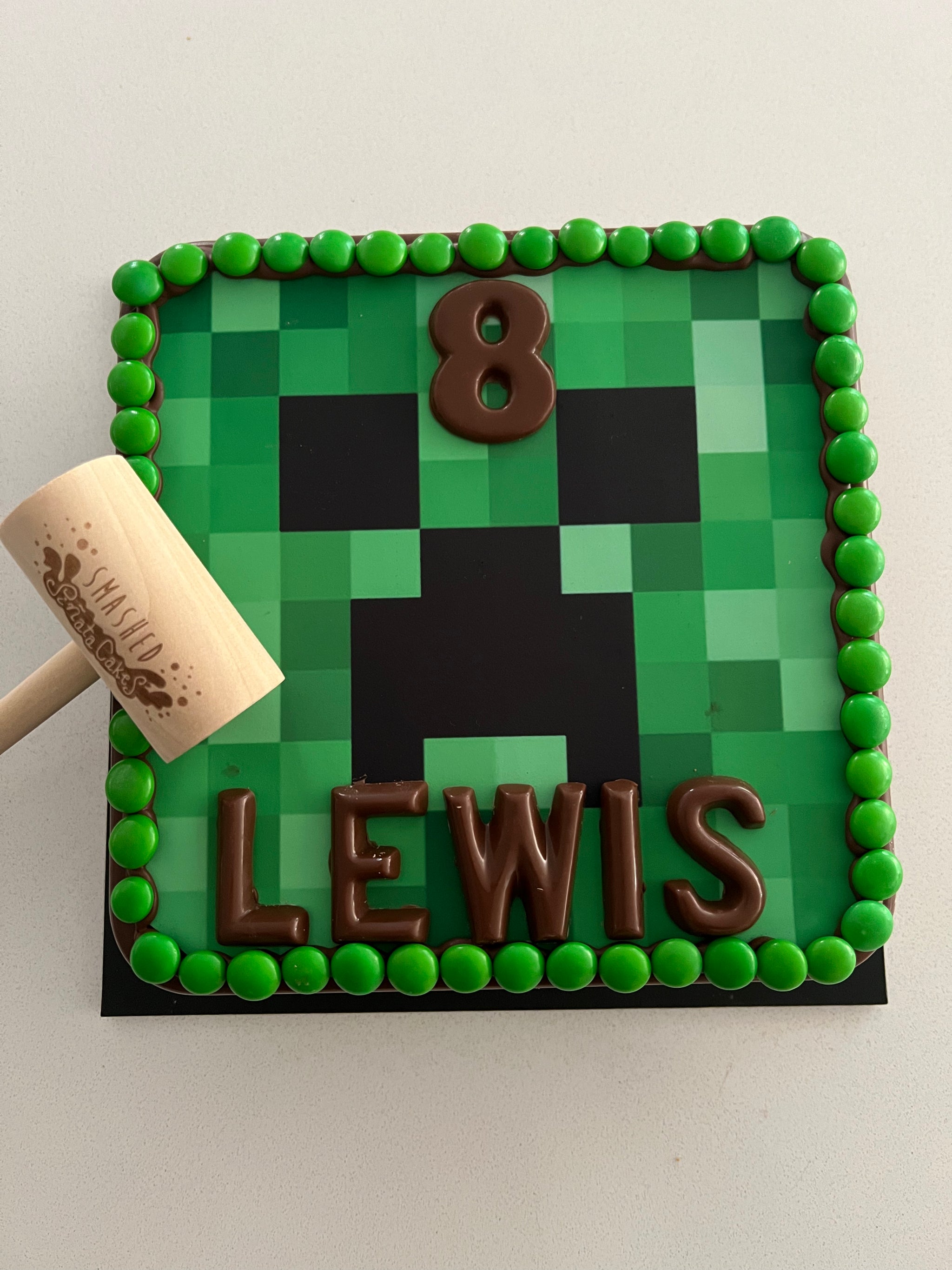 Minecraft Creeper Head Cake 600x600