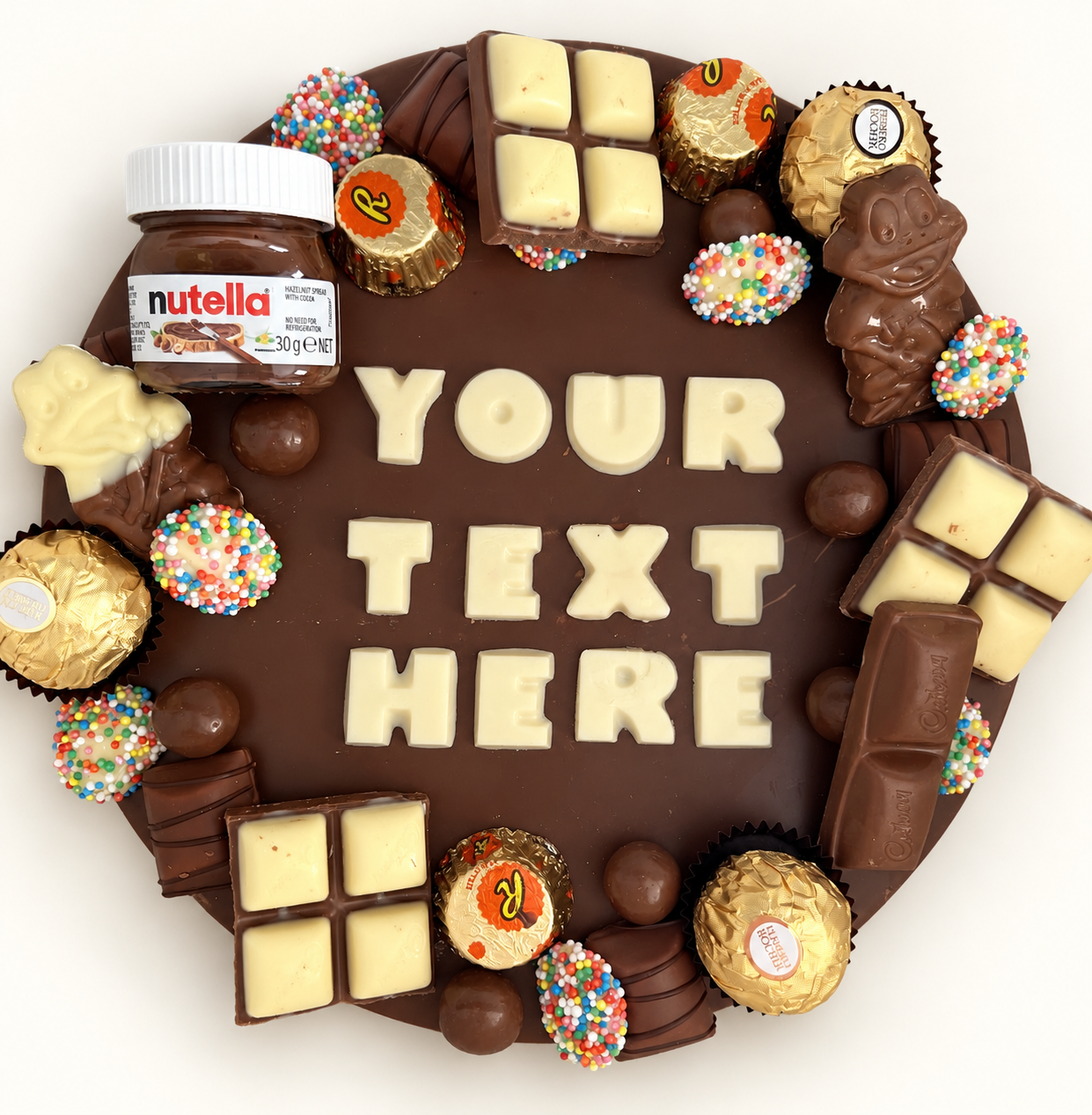 Chocoholic Say It on a Cake