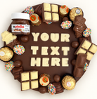 Chocoholic Say It on a Cake — personalised chocolate smash cake